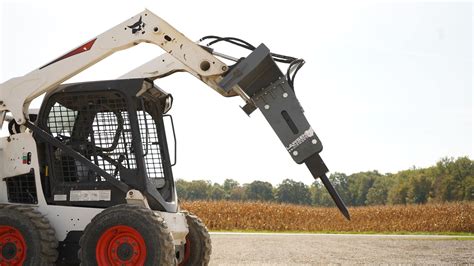 skid steer breakers|skid steer with breaker rental.